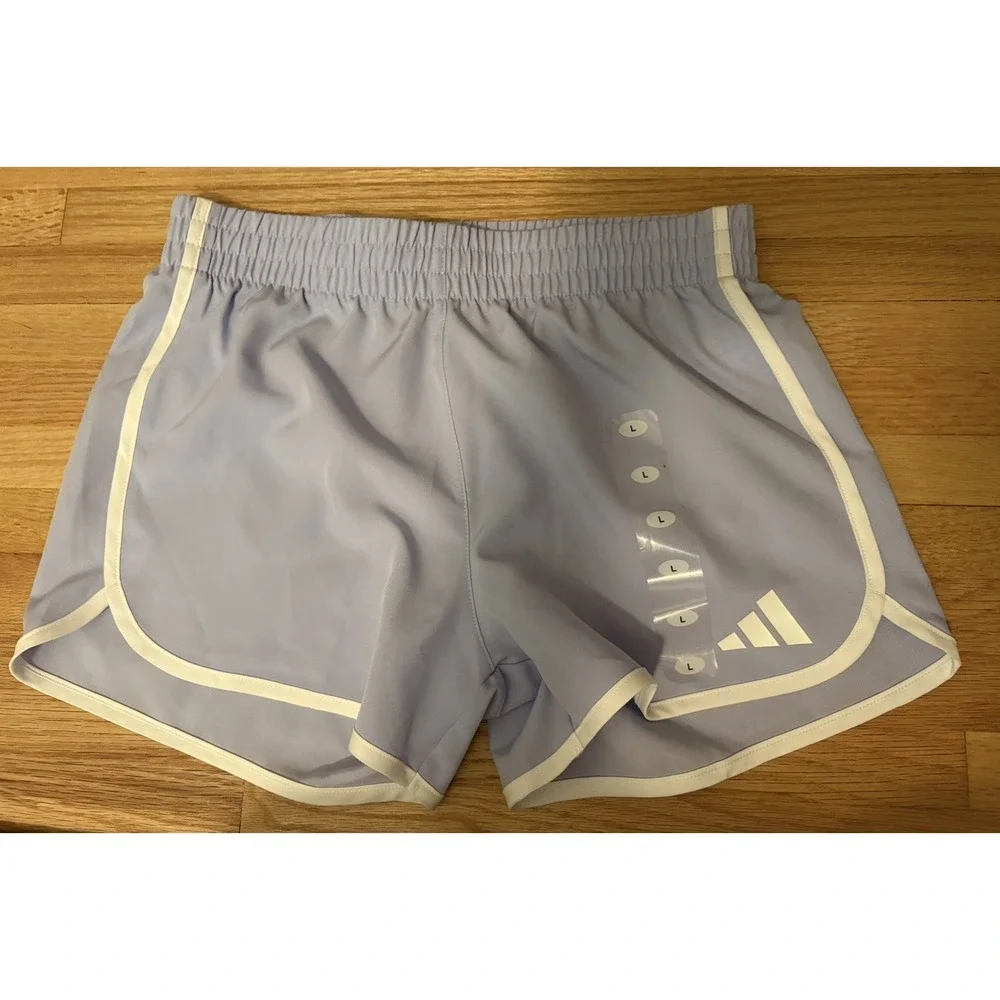 Bundle Of 3  Adidas Girls Woven Athletic Bermuda Shorts. Size Large. NWT.
